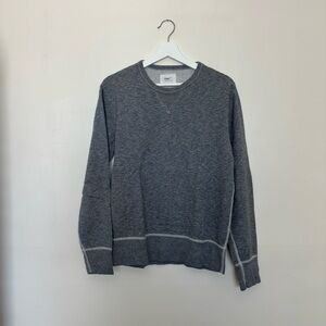 GAP Men's Dark Heather Gray Crewneck Sweater